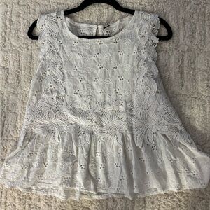 SHEIN White Lace Tank Top Cropped Women’s Size Large